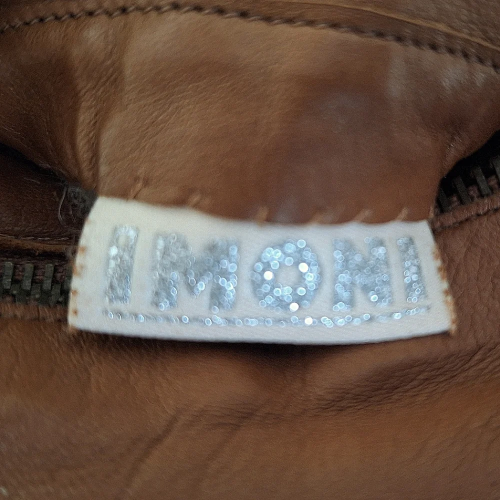 IMONI | Brown Leather, Adjustable Gloves